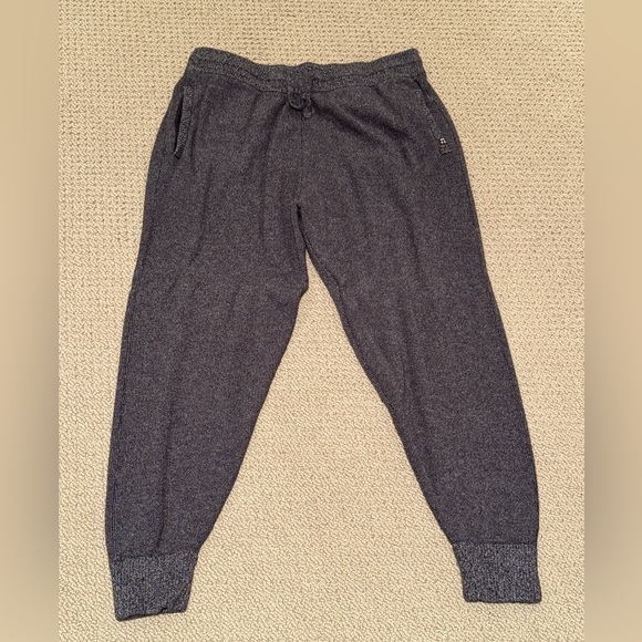 Tommy John Other - Tommy John Men’s Zen Ribbed Jogger Lounge Pants Extra Large Black Gray XL